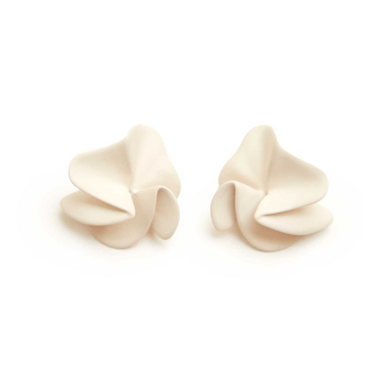 Statement Studs in Cream - BH&Co
