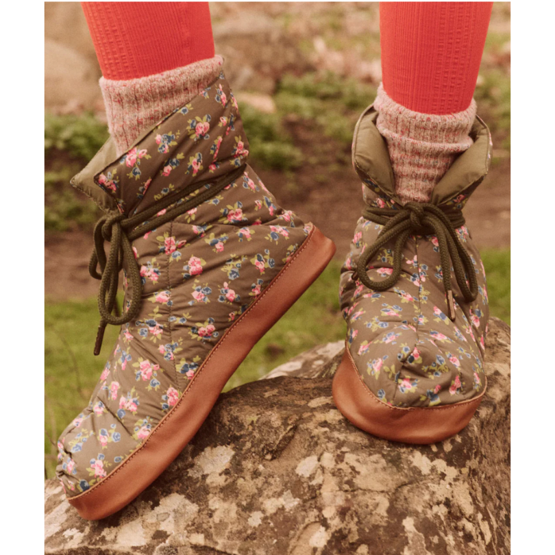 The Down Quilted Slipper, Cypress Basin Floral - BH&Co